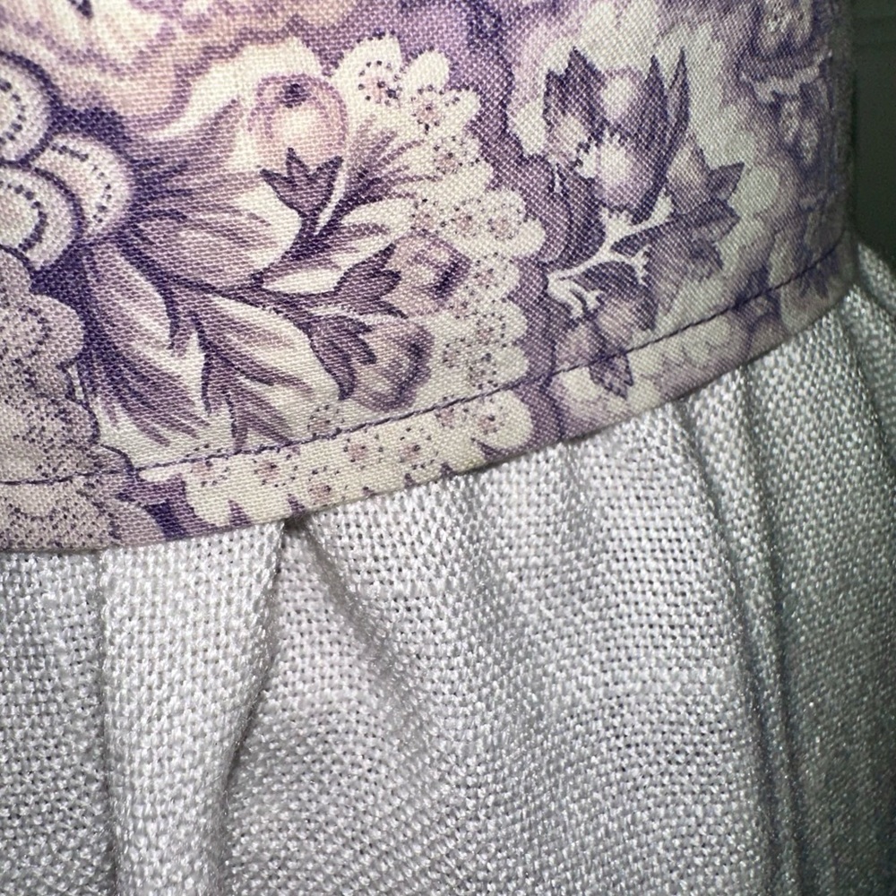 Vintage 1970’s Elegant Purple Floral Women's skirt - Picture 13 of 15